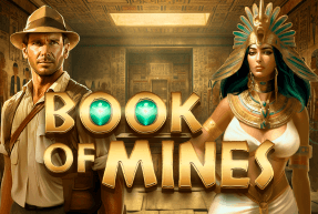 An adventurous and enigmatic image of the game 'Book of Mines', evoking the exploration of mining sites and the discovery of hidden treasures.